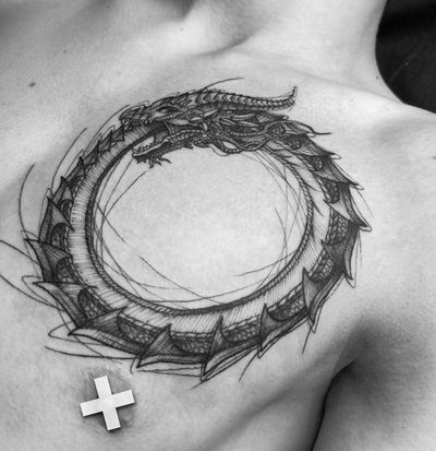 Татуировка в стиле графика - KOSINCEVA TATTOO, Электросталь